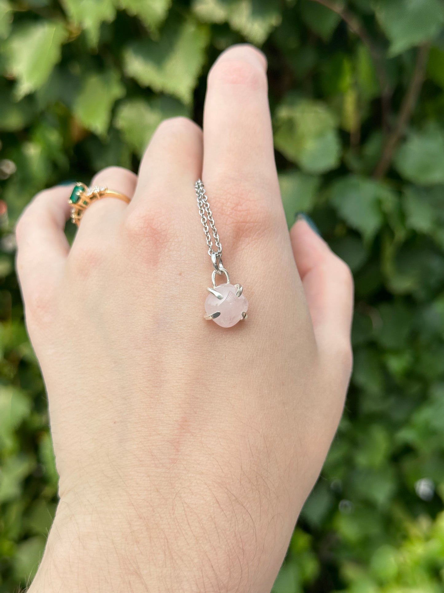 Rose Quartz Mini Pendant