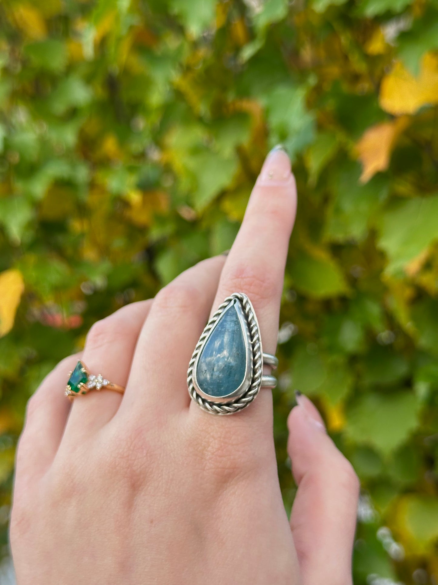 Aquamarine Statement Ring