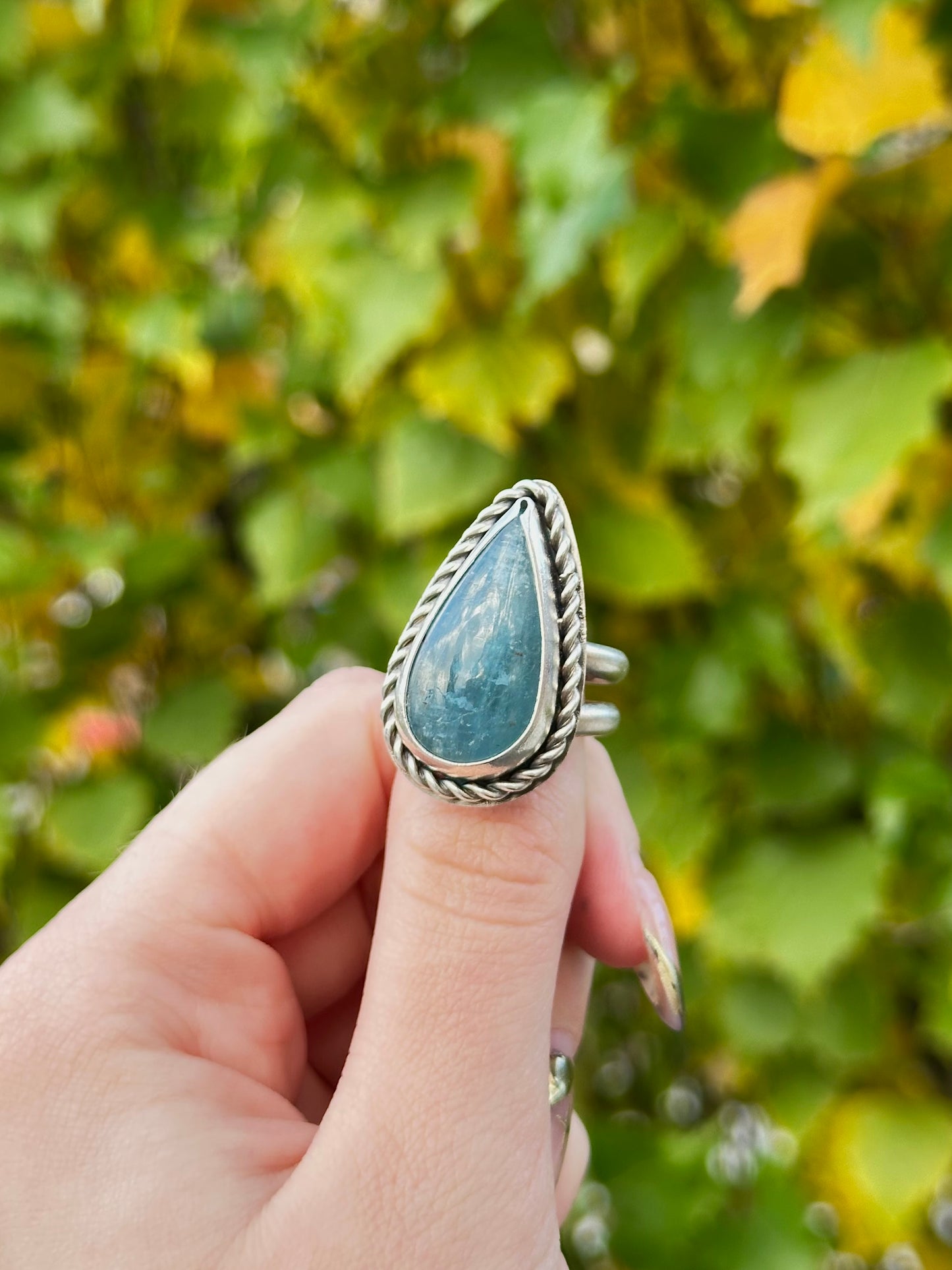 Aquamarine Statement Ring