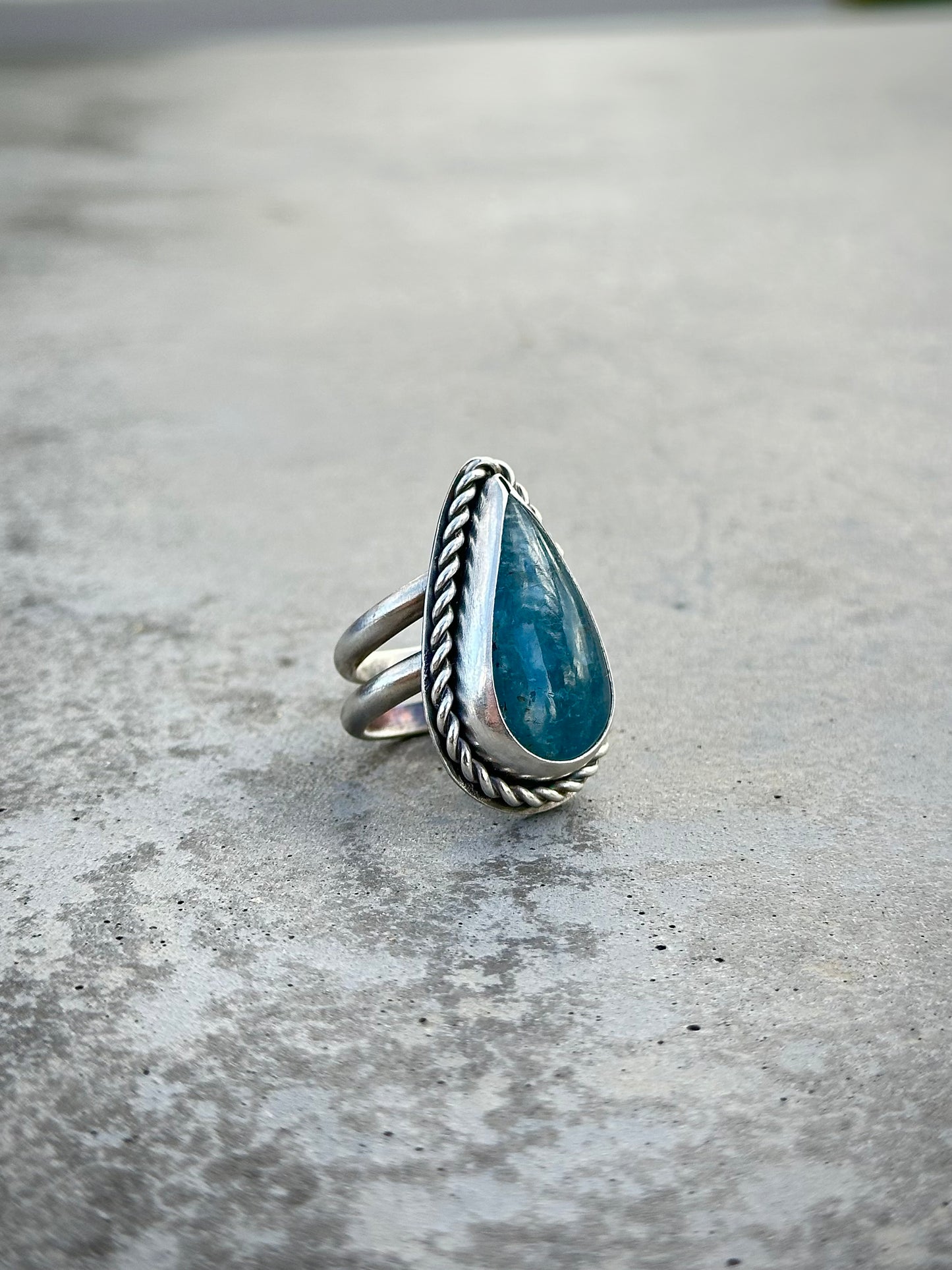 Aquamarine Statement Ring