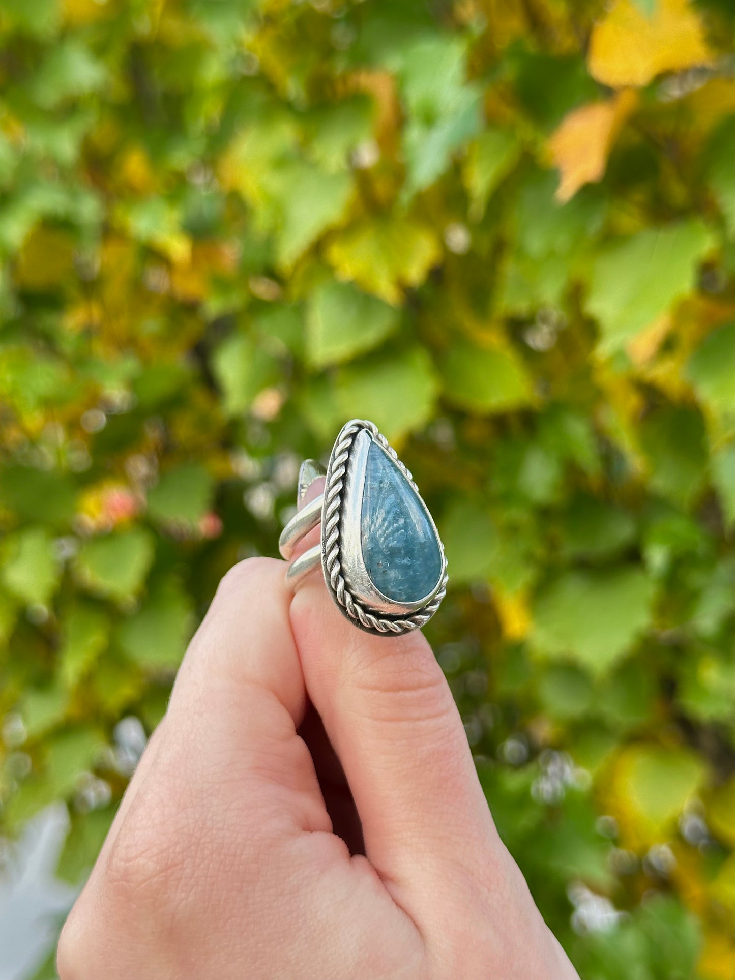 Aquamarine Statement Ring