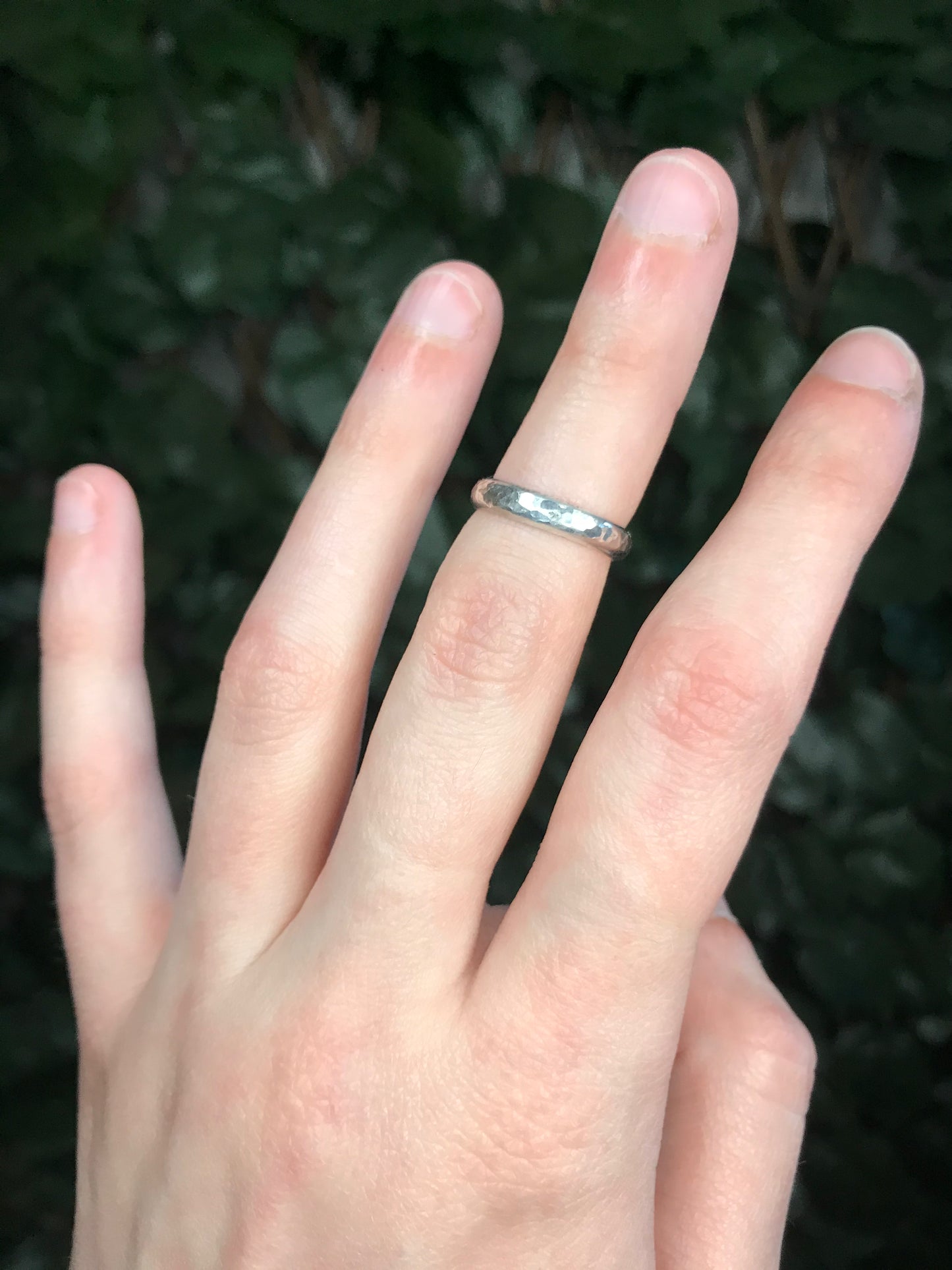 Crackle Mirror Midi Ring sz 3.5