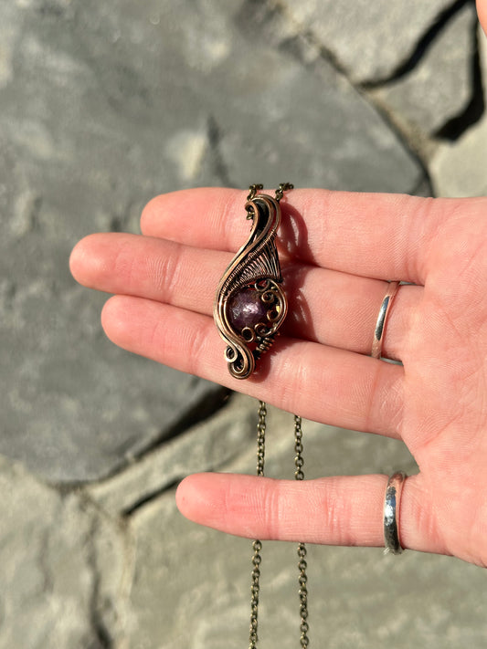 Mini Pink Sapphire Pendant