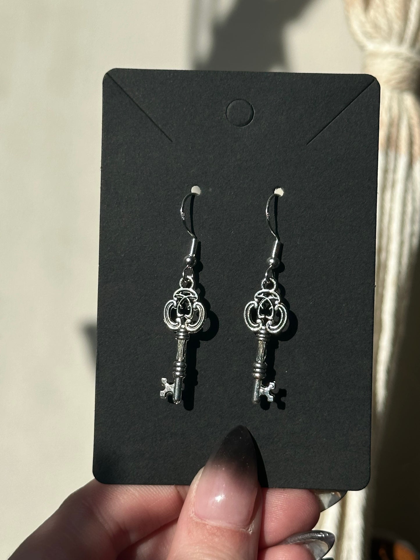 Victorian Key Earrings