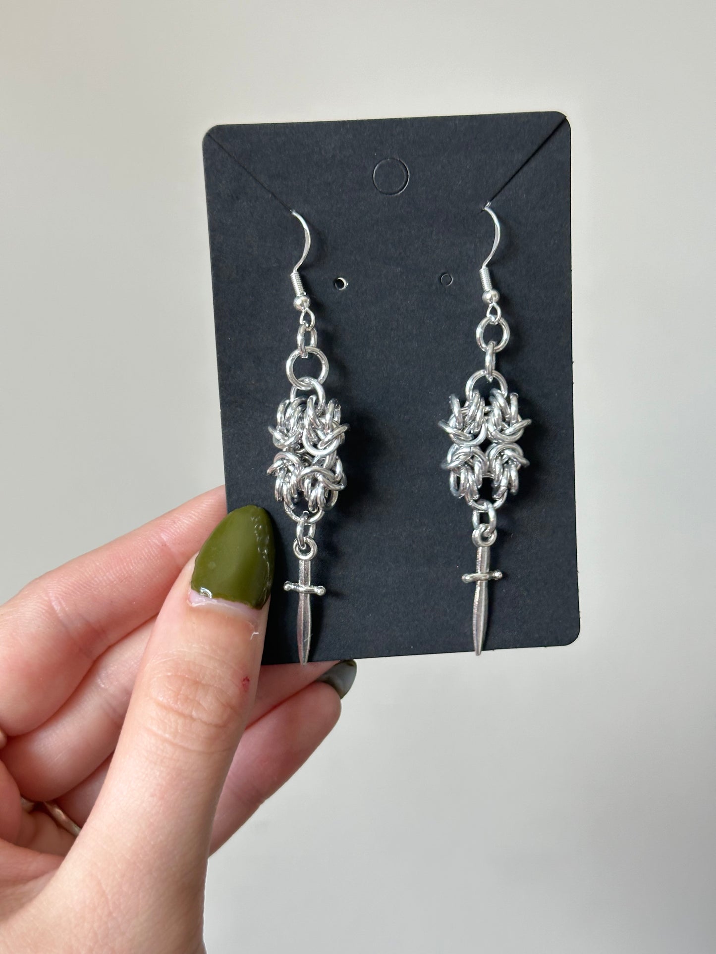 Byzantine Seed and Dagger Earrings