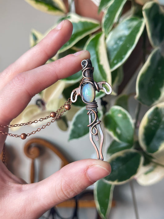 Opal Dagger Pendant