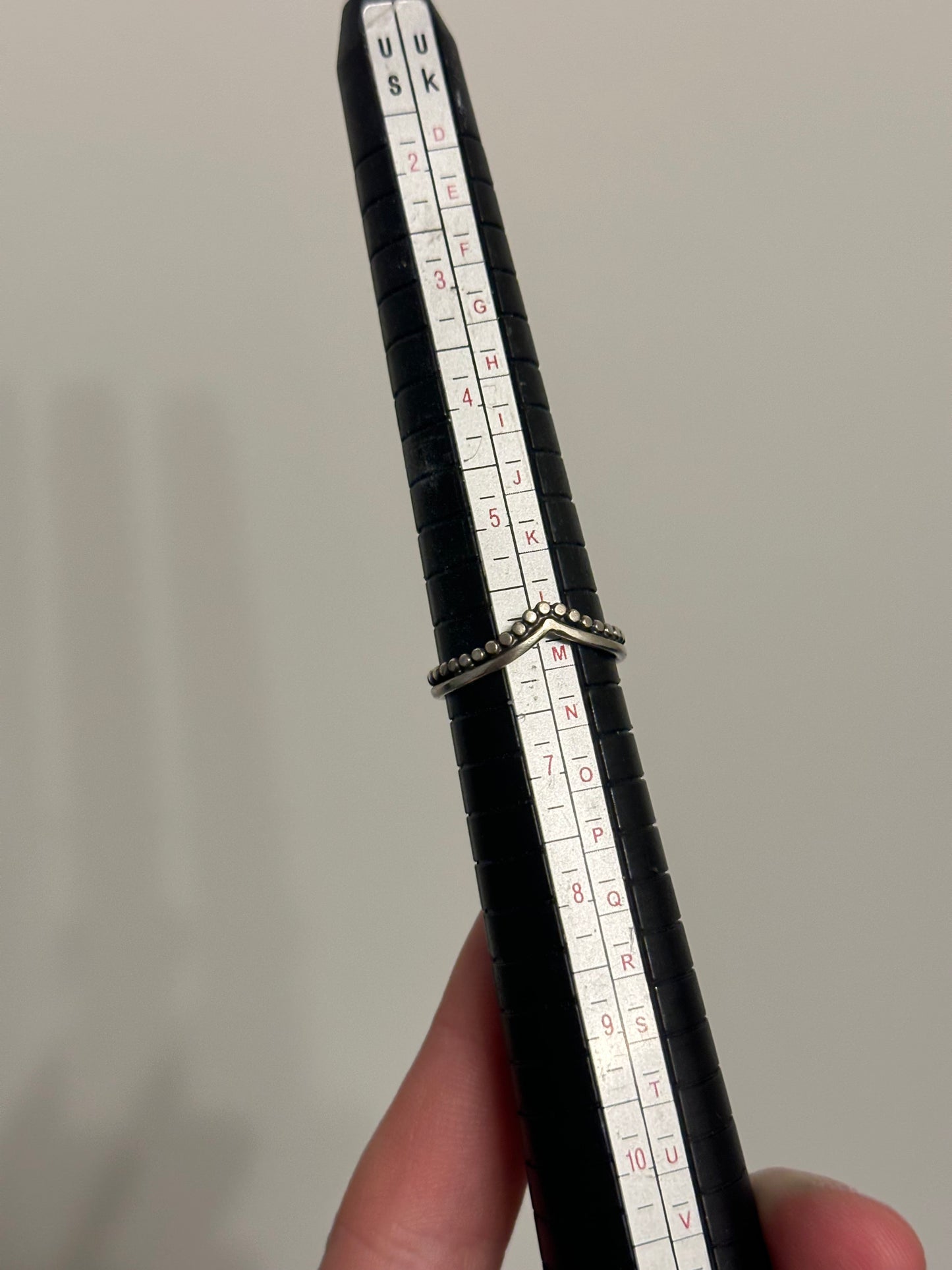 Dotted Chevron Ring
