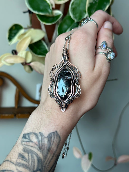 Hypersthene Statement Pendant