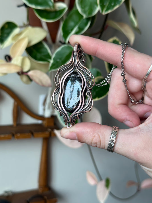 Hypersthene Statement Pendant