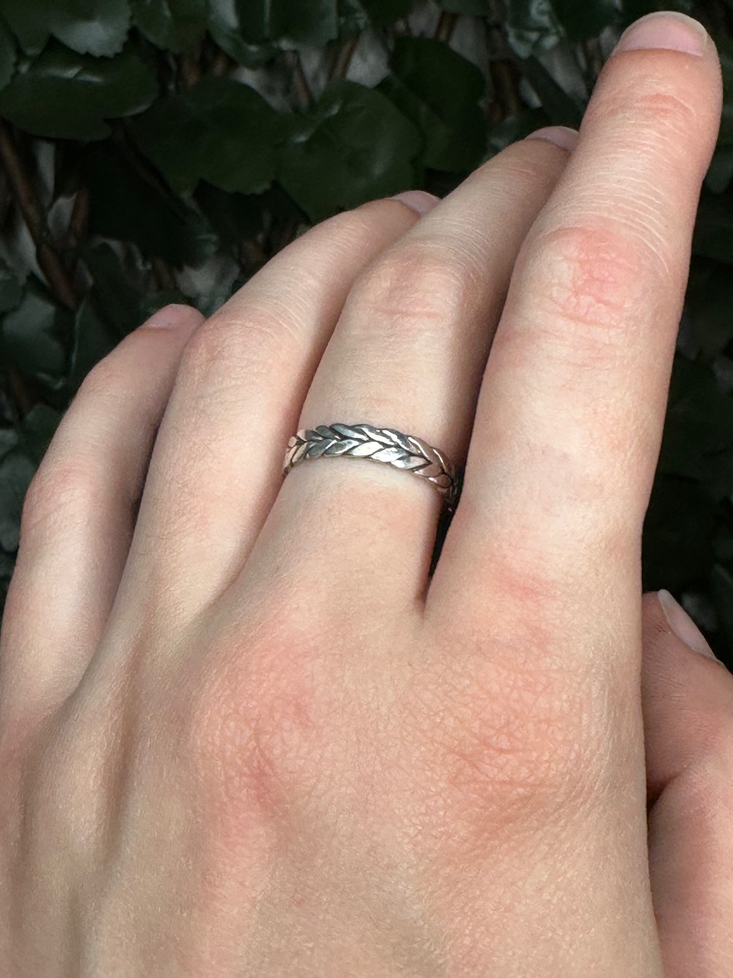 Braided Silver Ring