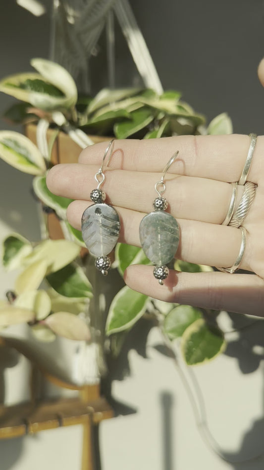 Moss Agate Earrings