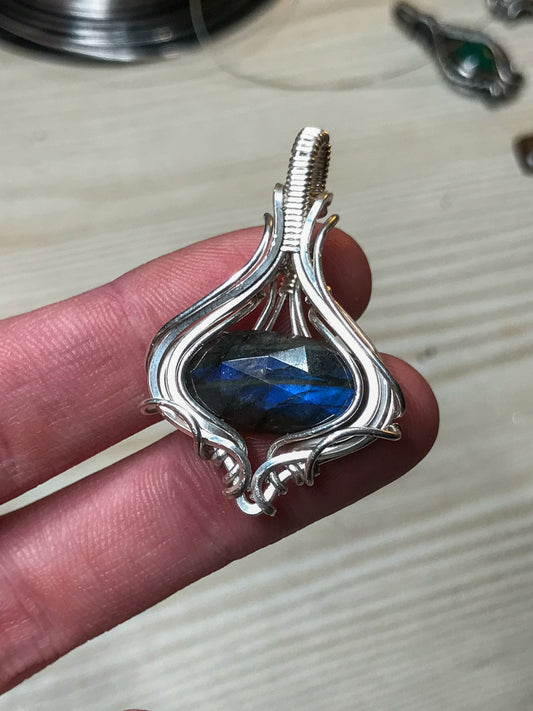 Blue Labradorite in Sterling Silver